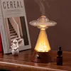 Flying Saucer Cold Aromatherapy Diffuser | No-fire Aromatherapy Diffuser + Soft Night Light Rechargeable Portable Aromatherapy Diffuser
