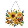 (US Local)DIY Acrylic Special Shaped Diamond Painting Flower Ornament Hanging Kit