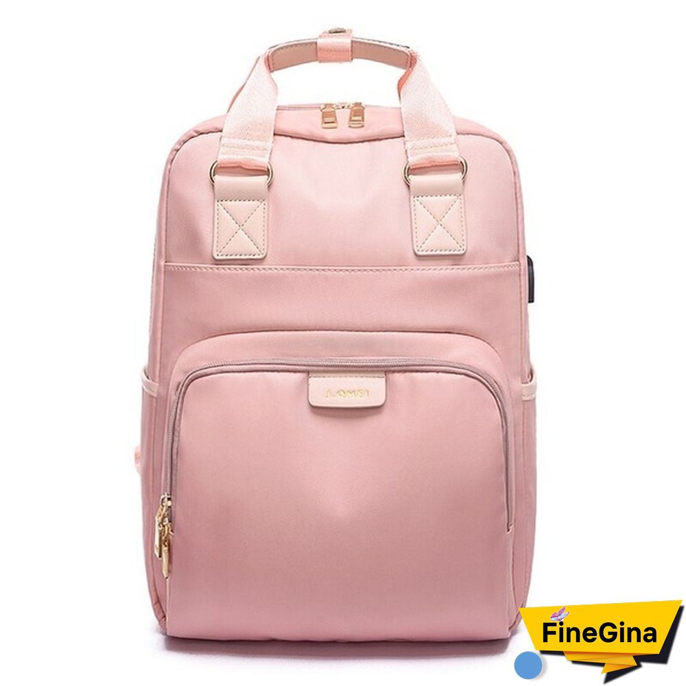 Fashion Anti-theft Bag Travel Waterproof Backpack Women Large Capacity Business USB Charge Laptop Backpack Leisure bag Laptop bag 13 13.3 14 15 15.6inch