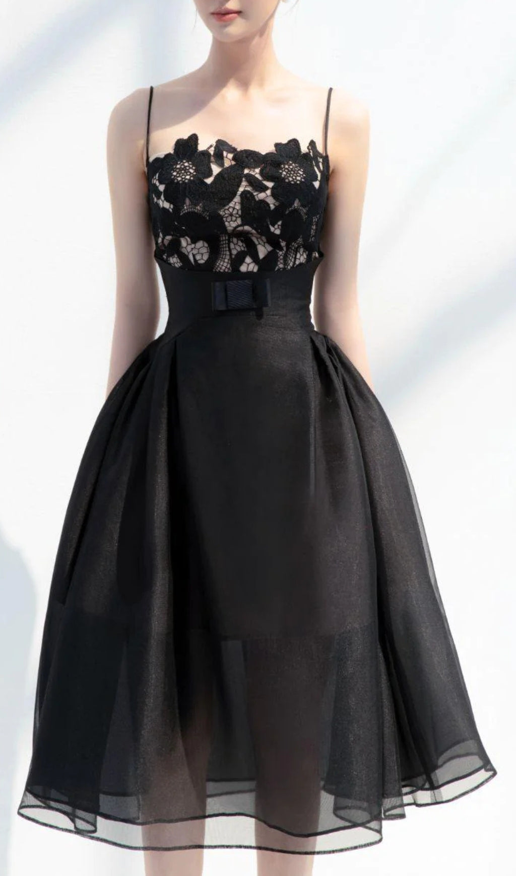Asuka Tule Lace Midi Dress Flowering Girl