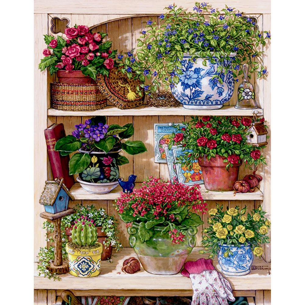 Flower Stand-Paint by Numbers-30*40cm/40*50cm