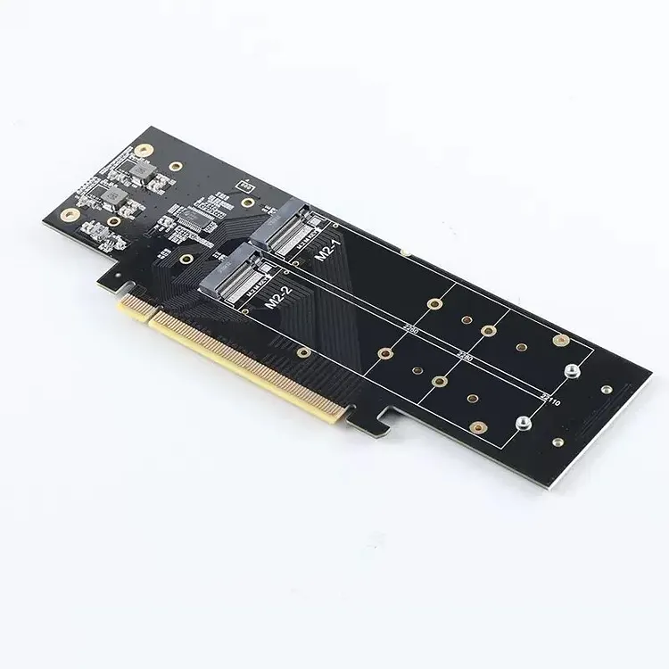 JEYI 4 SSD to PCIE 4.0 Expansion Card, 4 NVMe M.2 M key SSD To