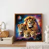 Diamond Painting-DIY Full Round Drill Color Lion(40*40 CM)