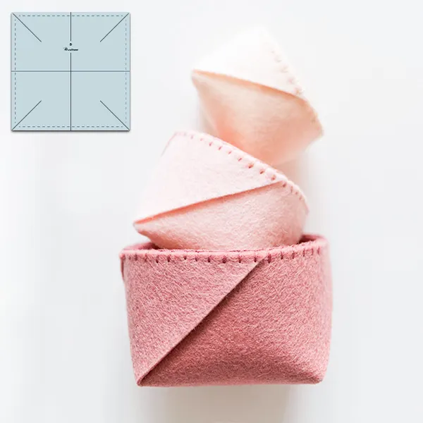 Quick & Easy Felt Bowl Sewing Template &ndash; With Tutorial