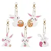 5pcs Diamond Painting Keyring Kits DIY Keychain Bag Pendant Kits