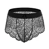 Men's Sissy Lingerie Lace Underwear Floral Bra Bowknot Strappy Bra Top Crossdressing Nightwear