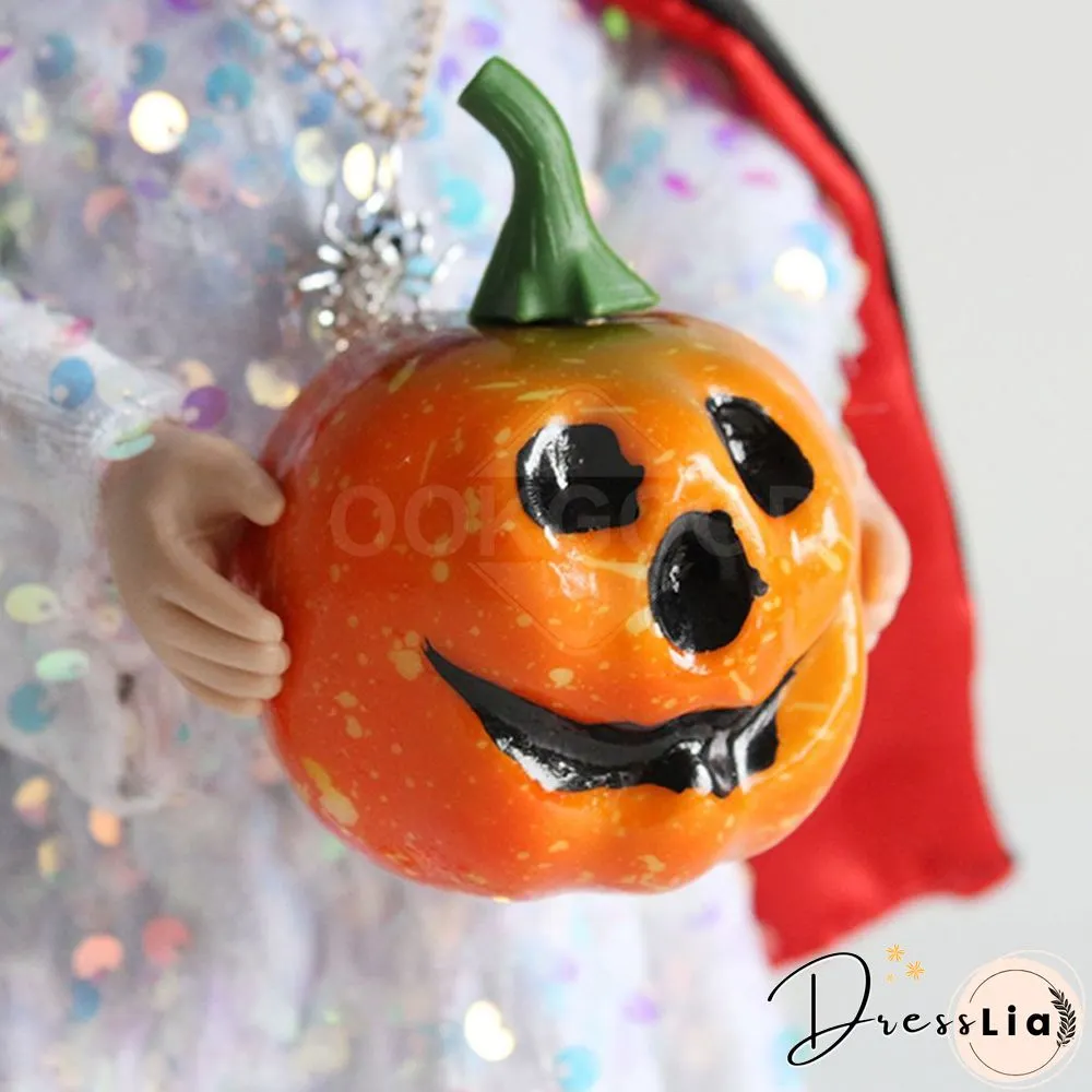 Unique Vampire Gnome Doll With Pumpkin For Halloween Gift And Decoration