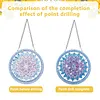 Diamond Painting Acrylic Single-Sided Drill Blue Butterfly Pendant Window Hanging Ornament