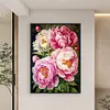 (Multi Style)Peony-Full Embroidery 3 Strands 11CT Stamped Cross Stitch-40*60CM-Large Size