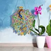 5D DIY Special Shaped Diamond Painting Christmas Hanging Wreath With Lamp String Kit