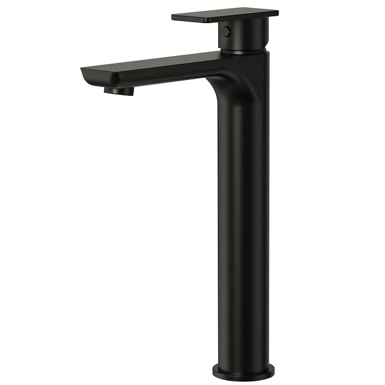 EVERSTEIN Single Handle Tall Bathroom Sink Faucet in Matte Black SFS-1121-BK