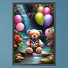 >SALE<5D DIY Full Round Drill Partial AB Diamond Painting Bear Kit 45x65cm