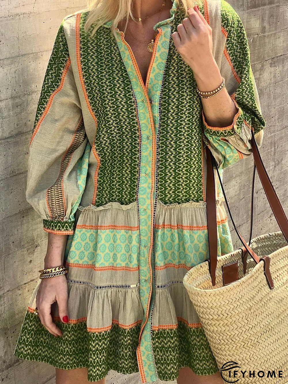 Ethnic Vacation Dress | IFYHOME