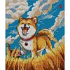 【SALE】Happy Shiba Inu Dog-14CT Stamped Cross Stitch 40*43cm/15.75*16.93in