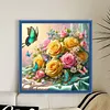 Butterfly Rose-11CT Stamped Cross Stitch 40*40cm/15.75*15.75in