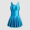 Men's glossy silky one-piece house dress