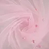 Pearl Gauze Table Runner 120 Inch 10 FT Tulle Shabby Chic Semi Sheer Cheese Cloth Fabric Runner for Wedding Party Baby Shower Birthday
