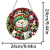 (US Local) DIY Xmas Diamond Painting Ornament with Clock Function Creative Craft