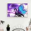 Diamond Painting-5D Full Round Drill Purple Dragon