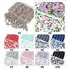 800Pcs 4/6/8/10mm Glass Beads for Jewelry Making Crystal Faceted Jewelry Beads with Holes for Bracelets Necklace Pendants Making Supplies