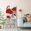 11CT Counted/Stamped Red Poppy-Cross Stitch-40*50cm