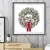 (Stamped/Counted) Christmas Wreath - 11CT/14CT Cross Stitch 40*40cm/15.75*15.75in
