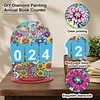 DIY Wooden Annual Reading Count Ornament  Year's Reading Tracker Desk Kit Track up to 999 Books, Comes with a Base