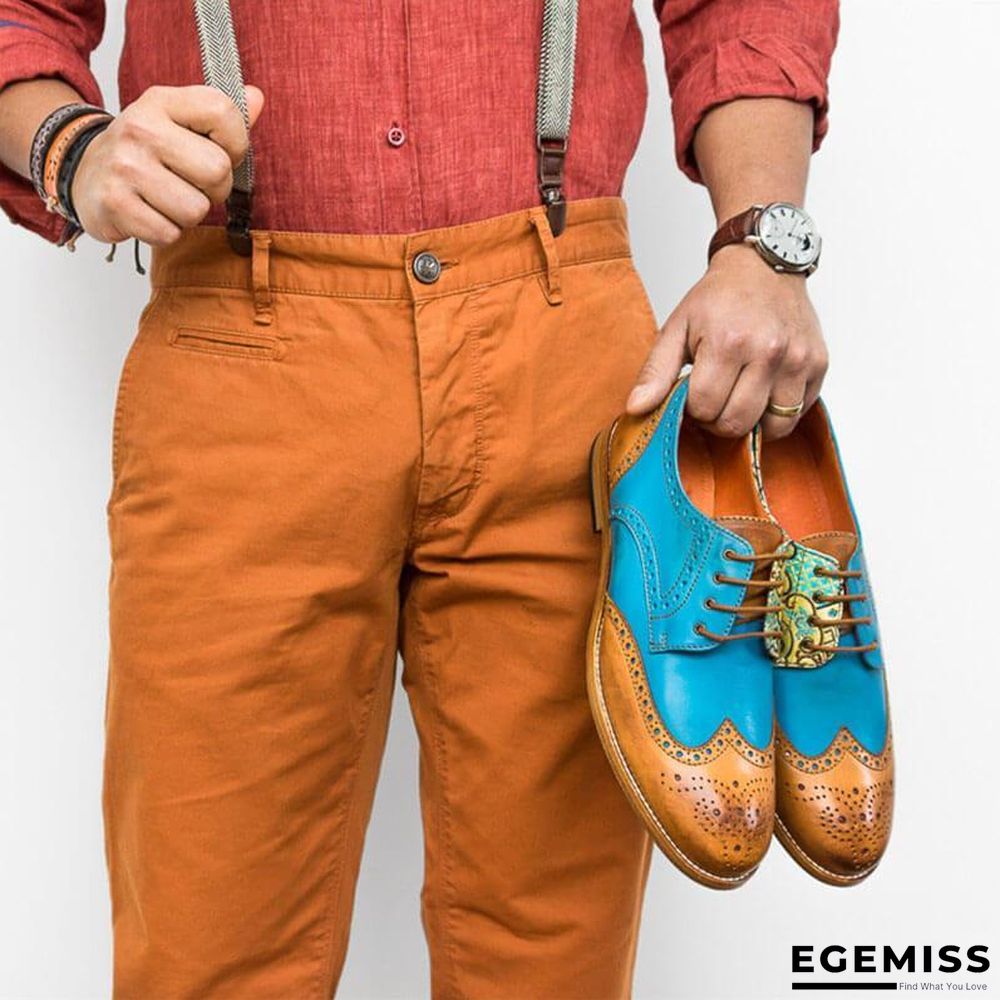 Handmade Paisley Pattern Oxford Leather Shoes | EGEMISS