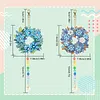 2Pcs Diamond Painted Garland Crystal Aurora Light Hanging Pendant 