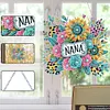 (US Local)Acrylic Special Shape Flowers 5D DIY Diamond Painting Dots Pendant for Window