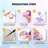 9pcs DIY Wooden Coasters Paint by Numbers Acrylic Painting