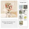 DIY Handmade Twist Stick Craft Flower Bouquet Chenille Stems Craft Pipe Cleaners Gift Decor Set