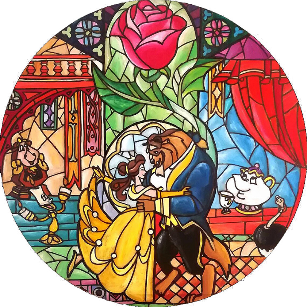 Beauty and the Beast-Paint by Numbers-50x50cm