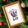 12pcs Independence Day 5D DIY Square Drill Diamond Painting Kits for Adults Beginners Home Decor Diamonds Paintings Gem Art 5.91x7.09in