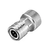 Garden Hose to Mini Power Washer Adapter Stainless Steel Leak-Proof Adapter 3/4 GHT to 1/4 Quick Connector for Car Wash & Outdoor Cleaning