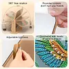 (US Local)DIY Hummingbird Diamond Painting Kit Rotatable Mirror w Diamond Art Jewelry Box