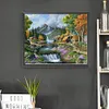 Forest Waterfall-Paint by Numbers Acrylic Painting 50*40CM