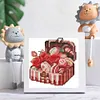 12pcs Flowers DIY Mini Round Diamond Painting Table Decor No Frame15x15cm