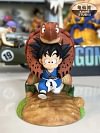 Small Scale Kid Goku Carrying Master Roshi's Turtle - Dragon Ball Resin Statue - Kame-Studio