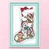 Cat Stocking -16CT Stamped Cross Stitch Kit(30*43cm)