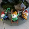 3 Pcs Climbing Funny Gnome Garden Statue Art Resin Dwarf Sculpture Home Decor