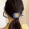 5Pcs pu mandala motif cheveux b&acirc;tons-bricolage accessoires de mode