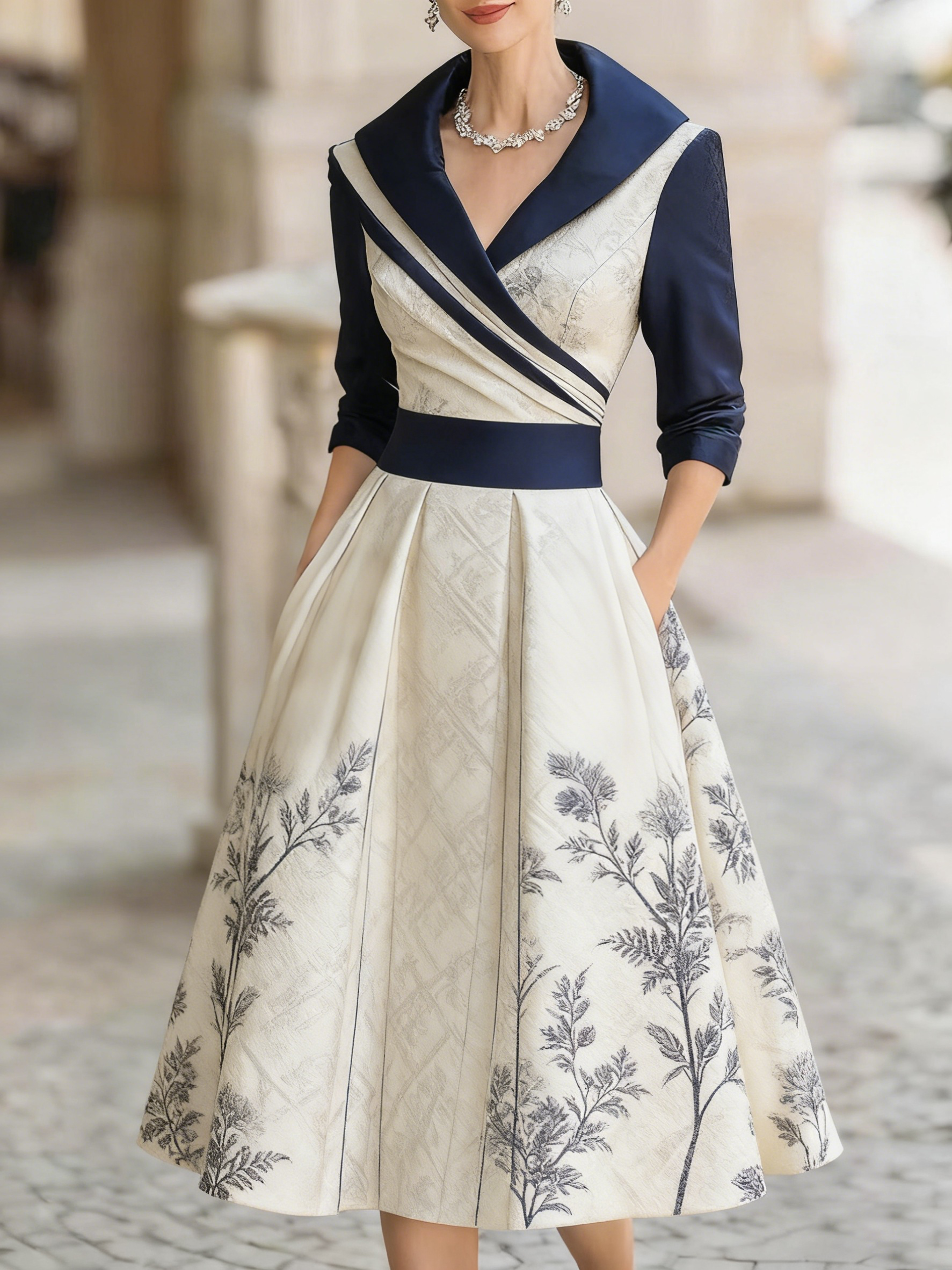dress and shawl Bridesmay Cocktail Dresses for Women 2024 Wedding Guest Midi with Size:XXX Large: Size 34 to Size 36 Waist 52 to 54 inches Plunging V-Neck Long Sleeve nimisha-bestseller