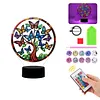 Acrylic Double Sided Butterfly Tree Of Life Diamond Painting LED Night Light Kit