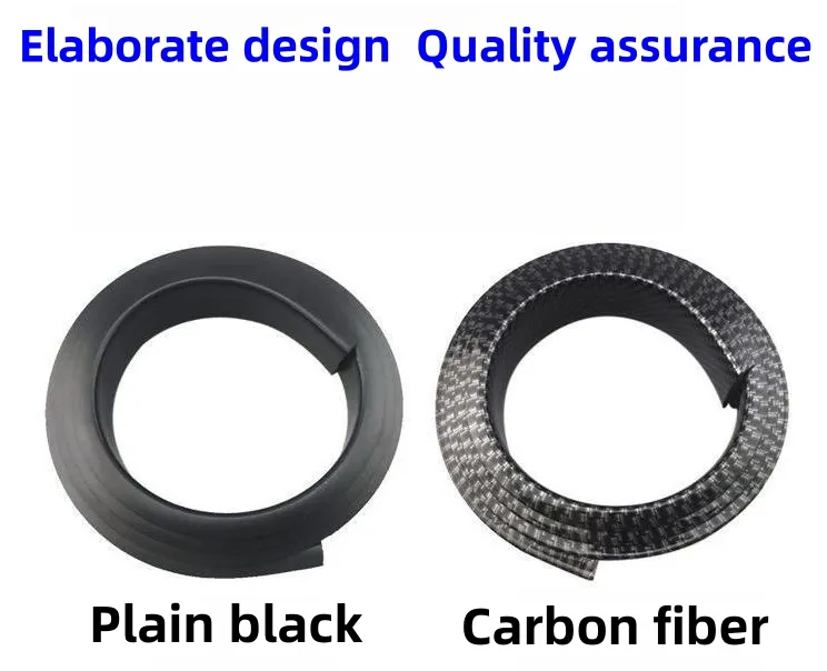 Car carbon fiber modified wide body wheel eyebrow anti-scratch and anti-collision strip