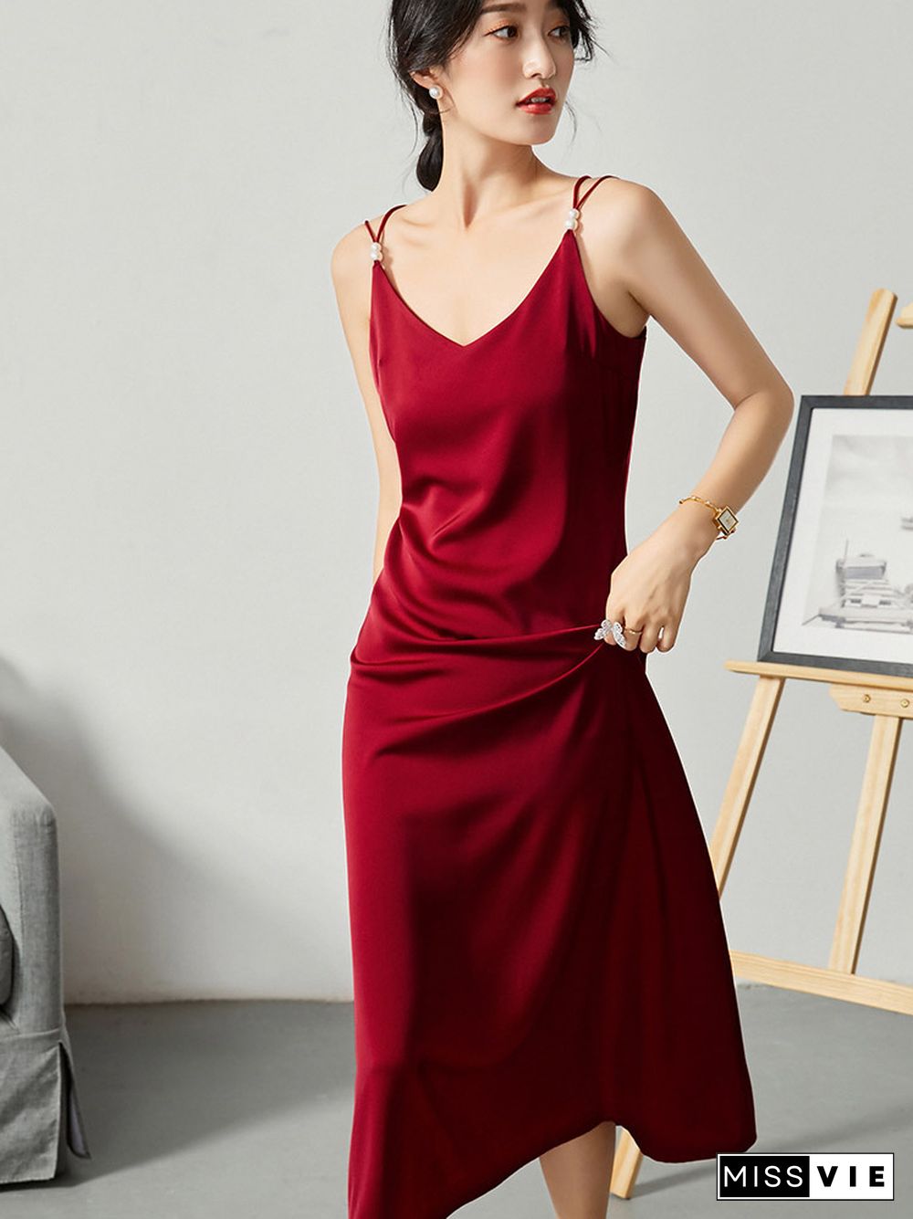 Elegant Dresses For Women Long Summer Dress Sleeveless Suspenders Sexy