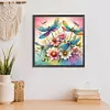 Diamond Painting-DIY Full Round Drill Flowers Dragonfly