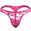 Men's Sexy Lace G-String Underwear Seamless Transparent Thong