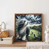 Diamond Painting -DIY Round Drill Dog(40x40cm)