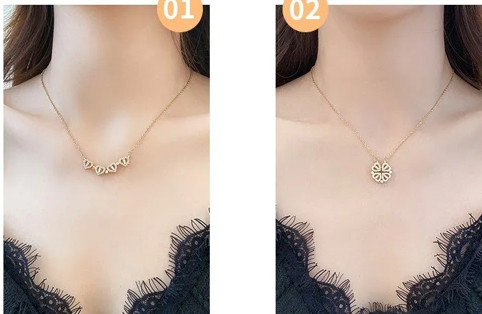 Love Four-Leaf Flower Necklace